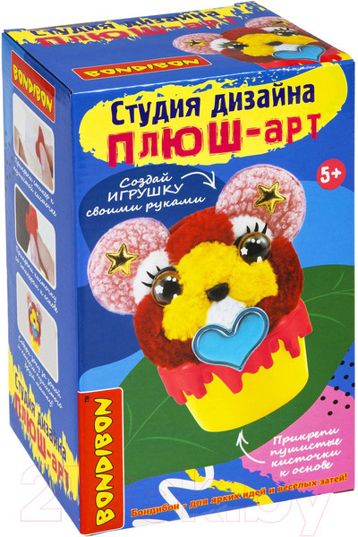 Изображение товара Набор для творчества Bondibon Студия дизайна Плюш-арт Мишка / ВВ5357