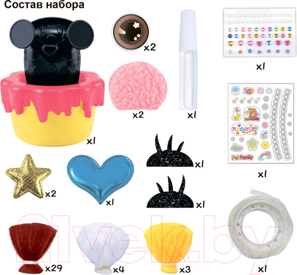 Изображение товара Набор для творчества Bondibon Студия дизайна Плюш-арт Мишка / ВВ5357