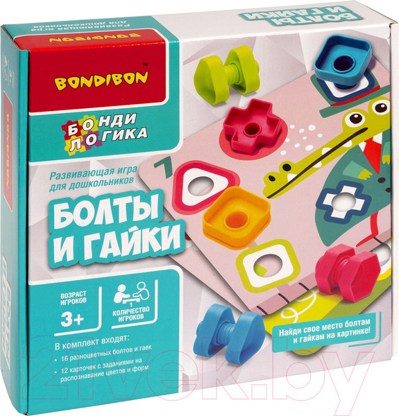 Изображение товара Развивающая игра Bondibon Болты и гайки / ВВ5368