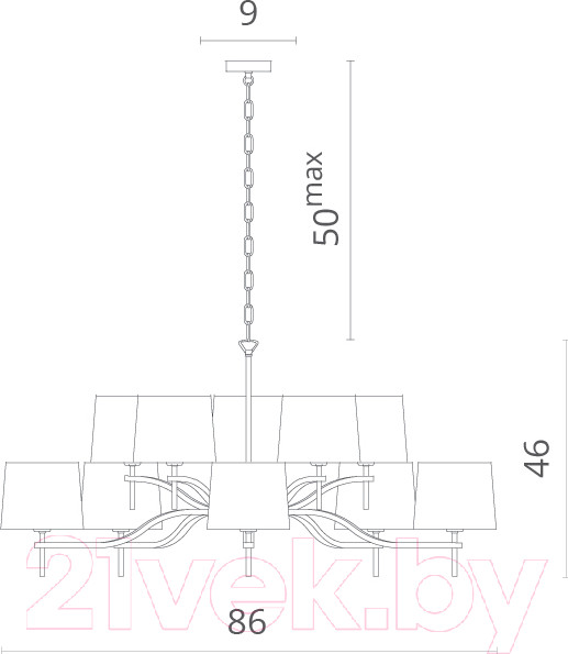 Изображение товара Люстра Divinare Soprano 1341/02 LM-10