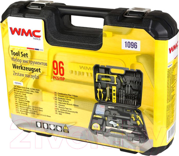 Изображение товара Универсальный набор инструментов WMC Tools 1096 (50436)