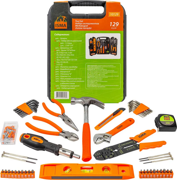 Изображение товара Универсальный набор инструментов ISMA 10129 (50555)