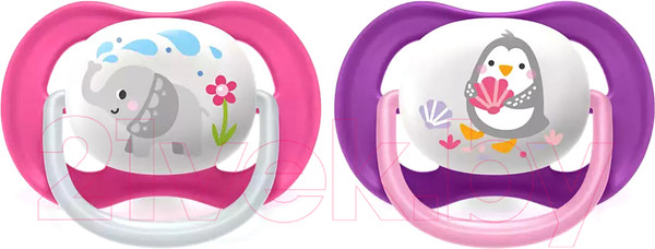 Изображение товара Набор пустышек Philips AVENT Ultra Air / SCF080/08 (2шт)