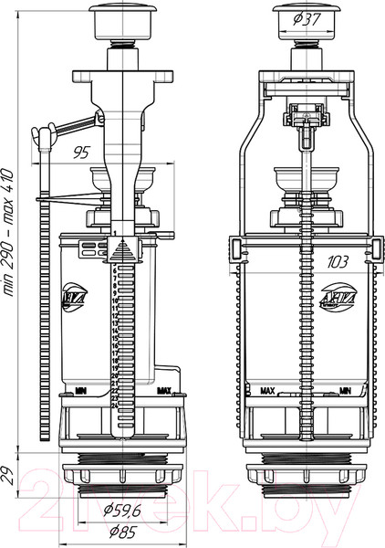 Изображение товара Арматура Ани Пласт WC7010С