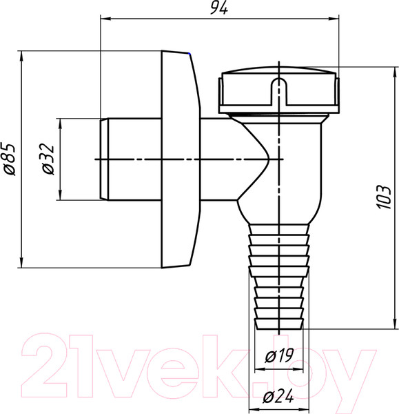 Изображение товара Сифон Ани Пласт М500