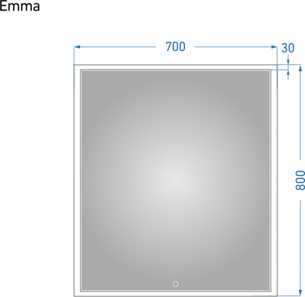 Изображение товара Зеркало Alavann Emma 70 (с подсветкой)