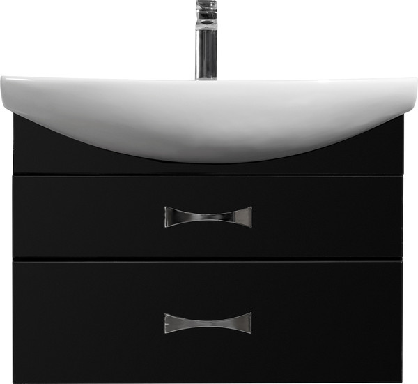 Изображение товара Тумба под умывальник Акватон Адель 80 / 1A193801AF950 (черный)