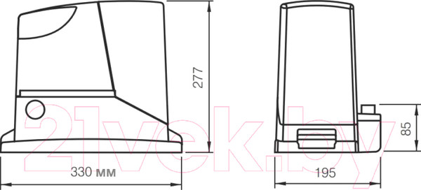 Изображение товара Комплект для автоматизации ворот Nice RD400KCE