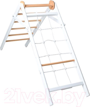 Изображение товара Детский спортивный комплекс Perfetto Sport Piccolo Angolo In Legno Grigio Bianco-naturale / PS-109 (мини)