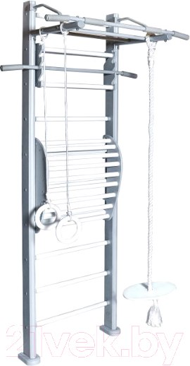 Изображение товара Детский спортивный комплекс Perfetto Sport Scala In Legno 1 Grigio / PS-114