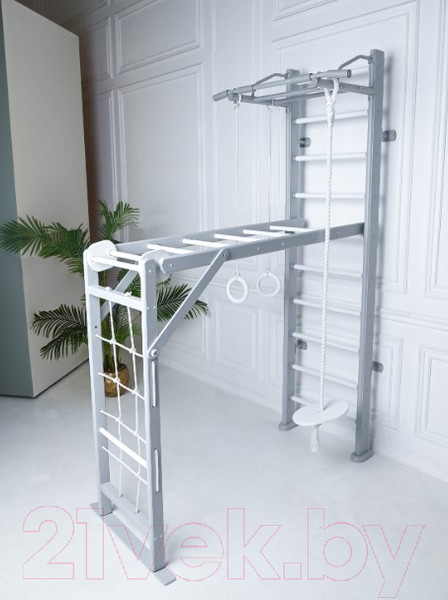 Изображение товара Детский спортивный комплекс Perfetto Sport Scala In Legno 2 Grigio / PS-117
