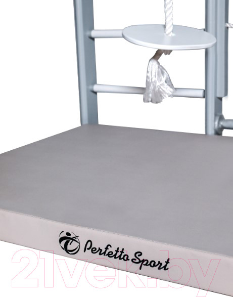 Изображение товара Детский спортивный комплекс Perfetto Sport Scala In Legno Con Rete Grigio / PS-124