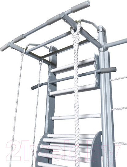 Изображение товара Детский спортивный комплекс Perfetto Sport Scala In Legno Con Rete 1 Grigio / PS-127