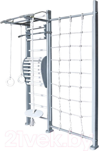 Изображение товара Детский спортивный комплекс Perfetto Sport Scala In Legno Con Rete 1 Grigio / PS-127
