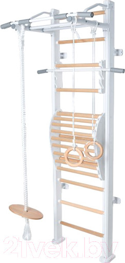 Изображение товара Детский спортивный комплекс Perfetto Sport Scala In Legno 1 Bianco-naturale / PS-115