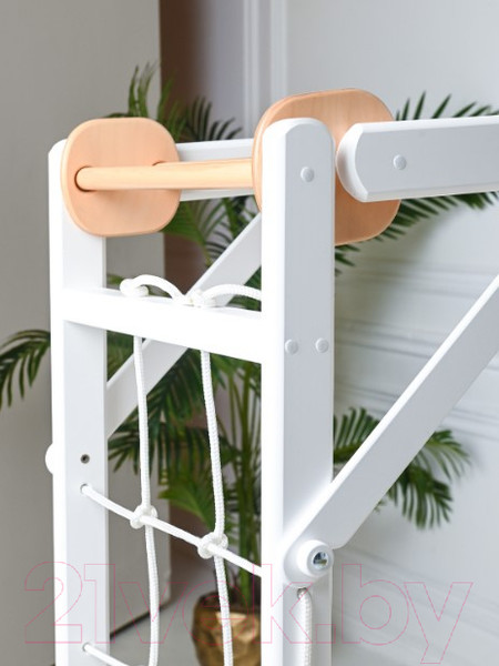 Изображение товара Детский спортивный комплекс Perfetto Sport Scala In Legno 2 Bianco-naturale / PS-118