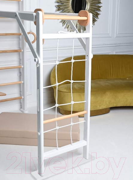 Изображение товара Детский спортивный комплекс Perfetto Sport Scala In Legno 2 Bianco-naturale / PS-118