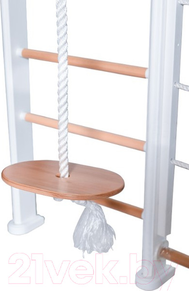 Изображение товара Детский спортивный комплекс Perfetto Sport Scala In Legno Con Rete Bianco-naturale / PS-125