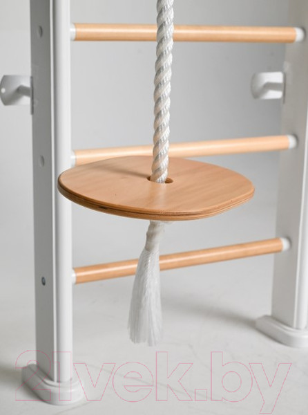 Изображение товара Детский спортивный комплекс Perfetto Sport Scala In Legno Con Rete 1 Bianco-naturale / PS-128