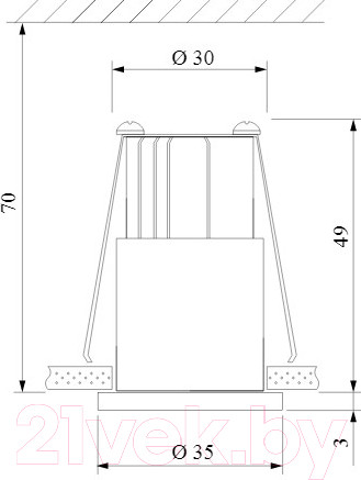 Изображение товара Точечный светильник Elektrostandard 15269/LED 3W SN/BK (сатин/никель/черный)