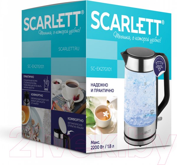 Изображение товара Электрочайник Scarlett SC-EK27G101