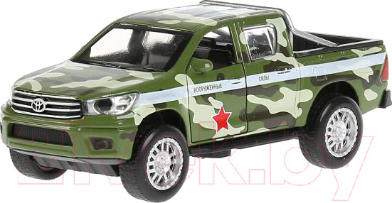 Изображение товара Автомобиль игрушечный Технопарк Toyota Hilux / HILUX-12SLMIL-GN (зеленый)