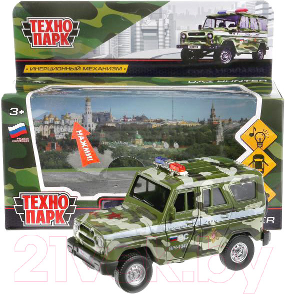Изображение товара Автомобиль игрушечный Технопарк Uaz Hunter / HUNTER-MIL-SL