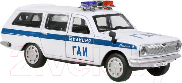 Изображение товара Автомобиль игрушечный Технопарк ГАЗ-2402 Волга Полиция / 2402-12SLPOL-WH