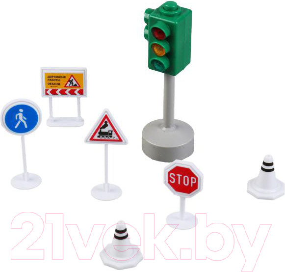 Изображение товара Игровой набор Технопарк Светофор с дорожными знаками / JLTRAF-LIG-SET1