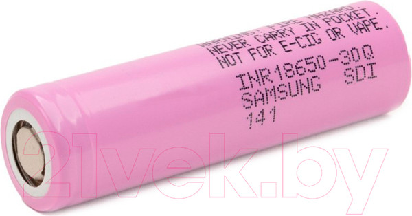 Изображение товара Аккумулятор Samsung Li-ion INR18650-30Q 15A
