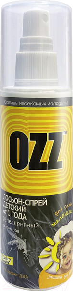 Изображение товара Спрей от насекомых OZZ Репеллентный от 1 года