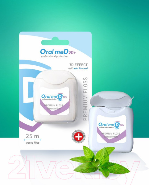 Изображение товара Зубная нить Dentorol Oral Med 3D+ (25м)