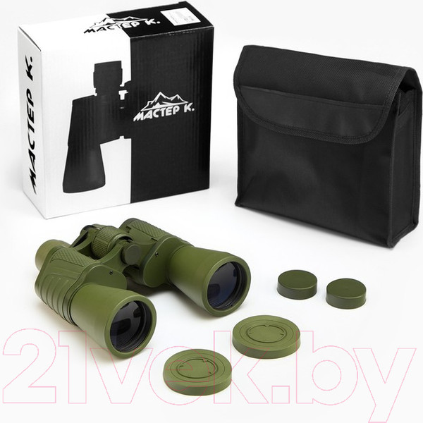Изображение товара Бинокль Мастер К Военный 20x50 / 4387632 (болотный)