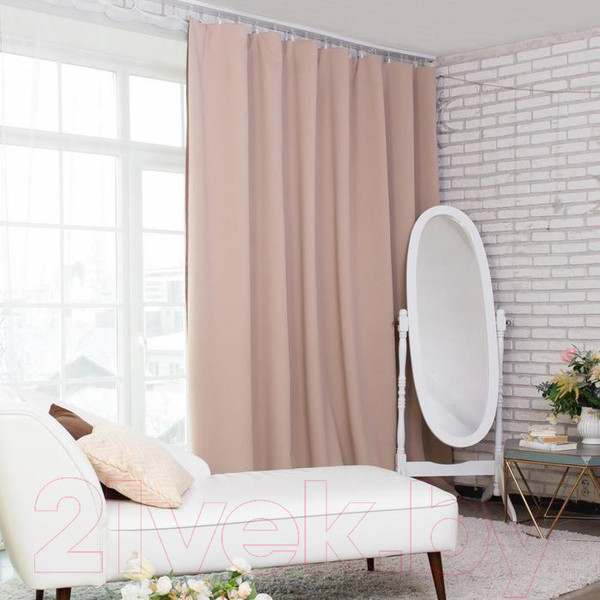 Изображение товара Штора Этель 4300919 (145x265, бежевый, двусторонний блэкаут)