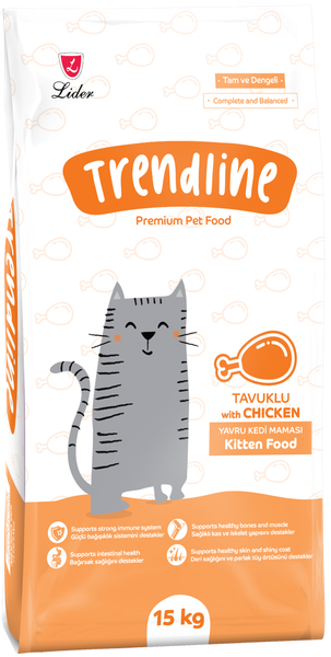 Изображение товара Сухой корм для кошек Trendline Kitten с курицей (15кг)