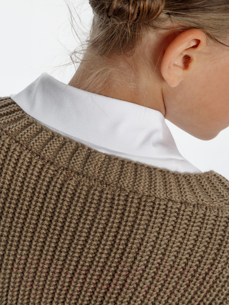 Изображение товара Кардиган детский Amarobaby Knit / AB-OD21-KNIT19/03-116 (бежевый, р.116)