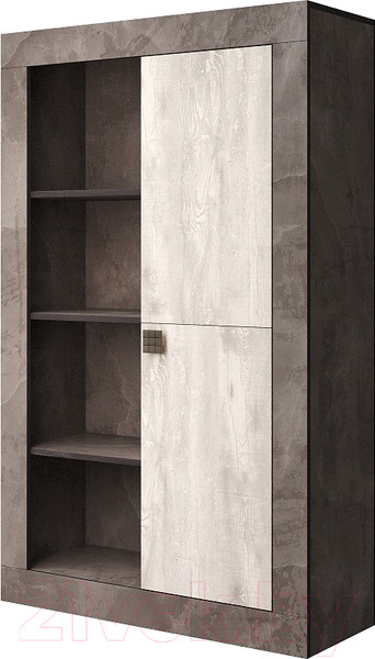 Изображение товара Шкаф Мебель-КМК 1Д Лондон 0467.5 (оникс/бетон пайн светлый)