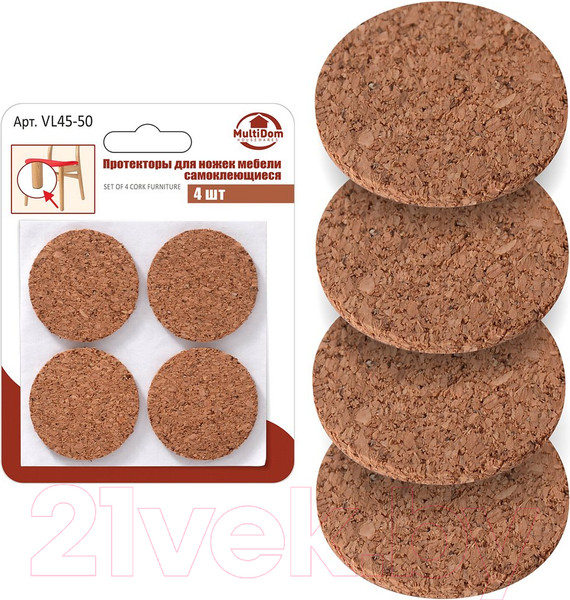 Изображение товара Протектор для мебели Мультидом VL45-50 (4шт)