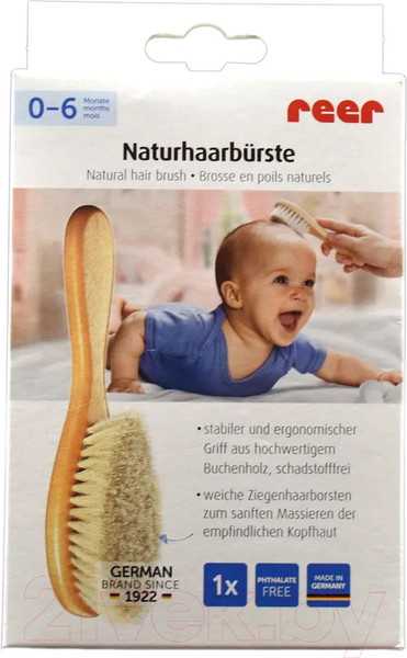 Изображение товара Расческа детская Reer Natural Line Средняя жесткость / 81165