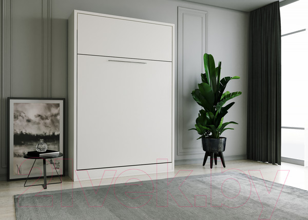 Изображение товара Шкаф-кровать трансформер Макс Стайл Fidji 36мм 140x200 (светло-серый U708 ST9)