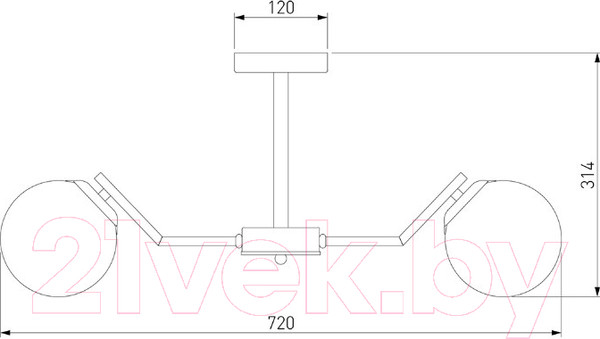 Изображение товара Люстра Евросвет 70154/6 (латунь)
