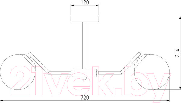 Изображение товара Люстра Евросвет 70154/6 (хром)