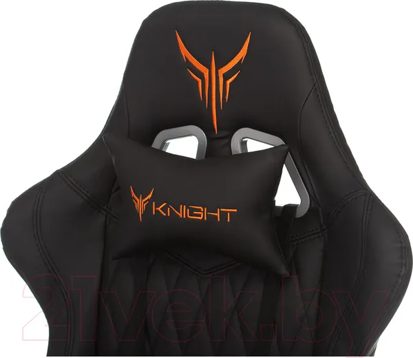 Изображение товара Кресло геймерское Бюрократ Knight Armor (черный ромбик/экокожа)