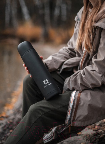 Изображение товара Термос для напитков Арктика 102-1000 (черный матовый)