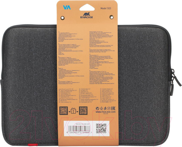 Изображение товара Чехол для ноутбука Rivacase 5123 (темно-серый)