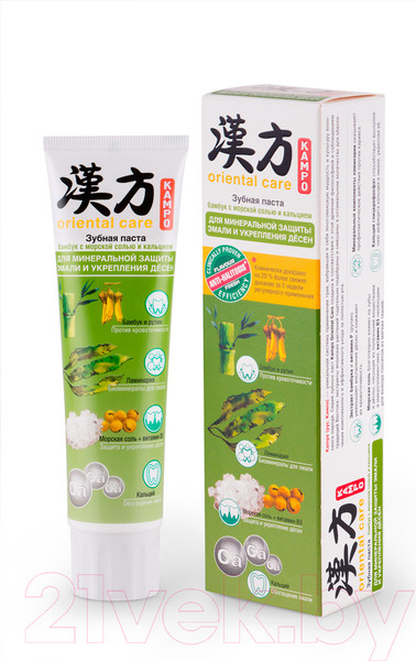 Изображение товара Зубная паста Modum Kampo Oriental Care бамбук с морской солью и кальцием (100г)