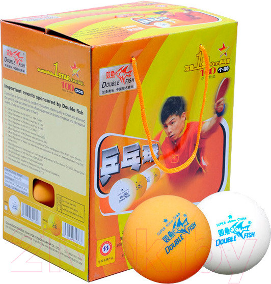Изображение товара Набор мячей для настольного тенниса Double Fish One star 1 B201F/100 (100шт)