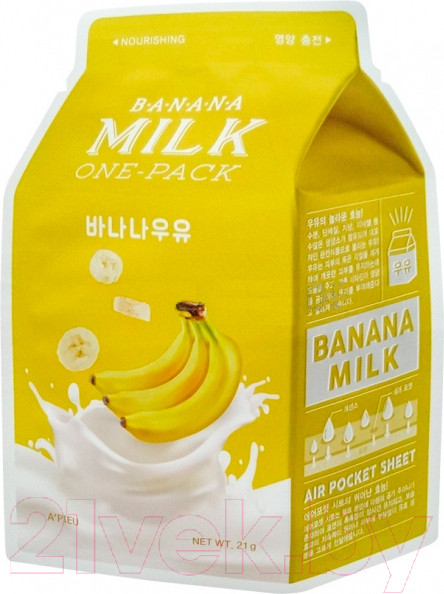 Изображение товара Маска для лица тканевая A'Pieu Banana Milk One-Pack (21г)