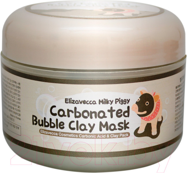 Изображение товара Маска для лица кремовая Elizavecca Milky Piggy Carbonated Bubble Clay Mask (100г)