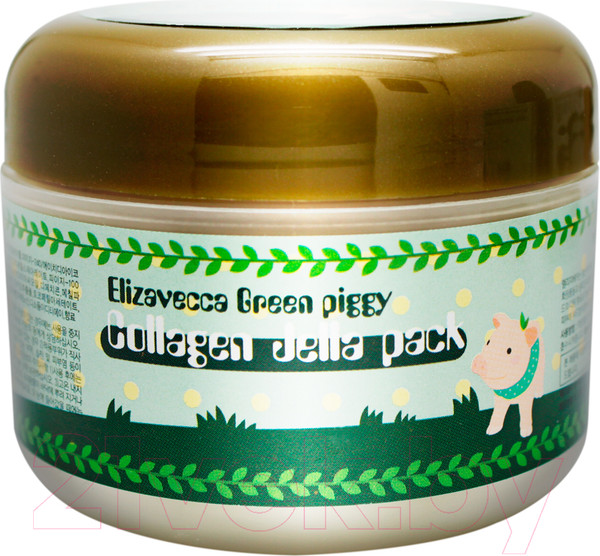 Изображение товара Маска для лица кремовая Elizavecca Green Piggy Collagen Jella Pack коллагеновая (100г)